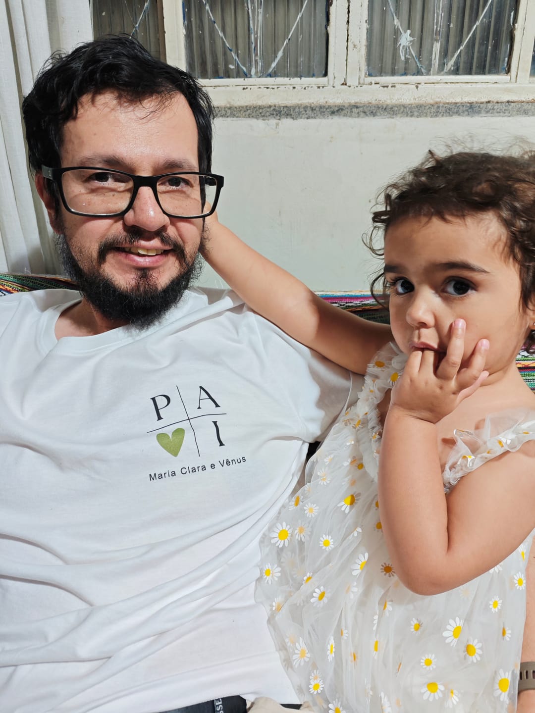 Customer photo review of Camiseta Personalizada PAI MINIMALISTA - Algodão Peruano