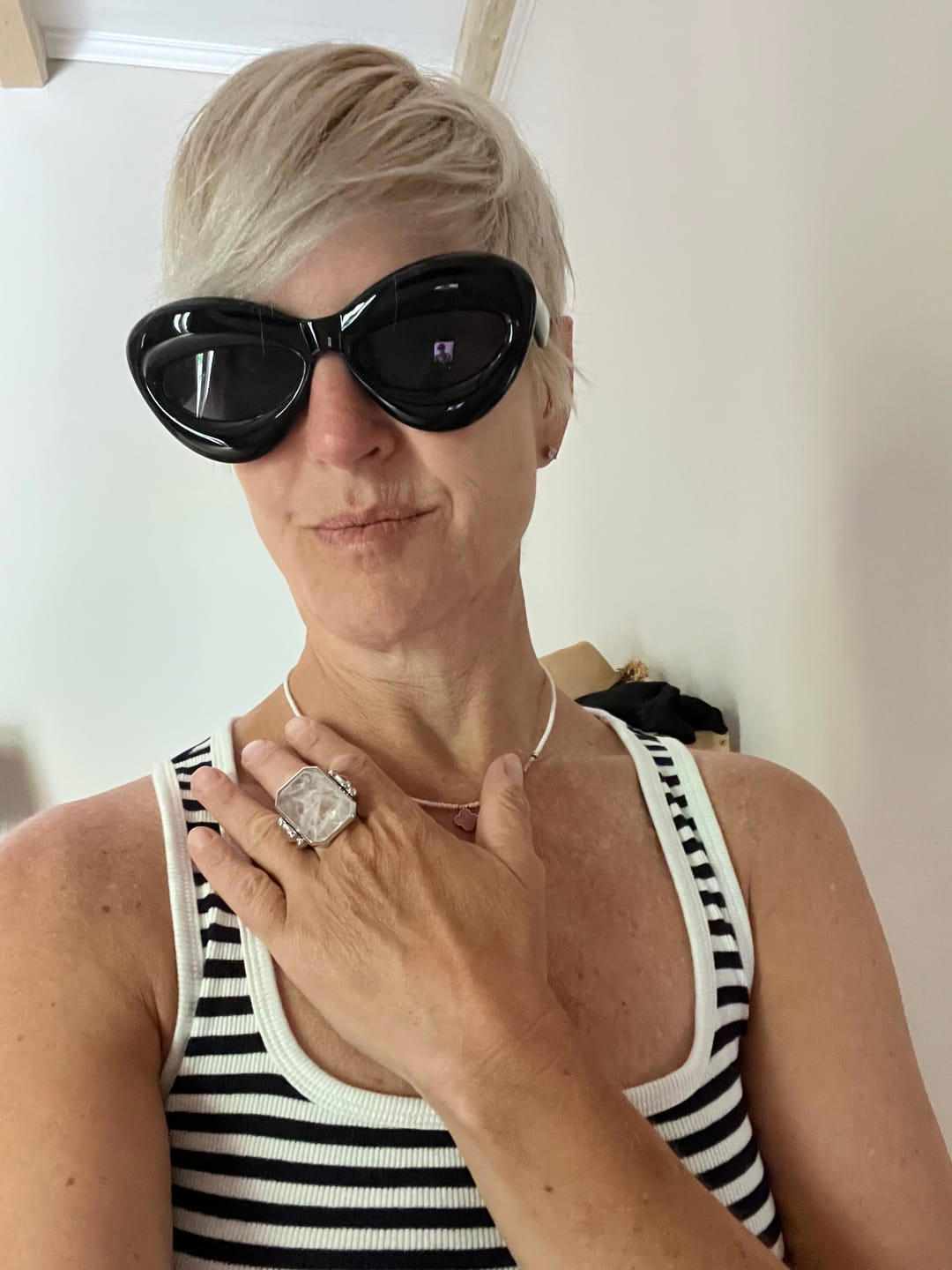 Customer photo review of Marique French Vintage Crystal Ring