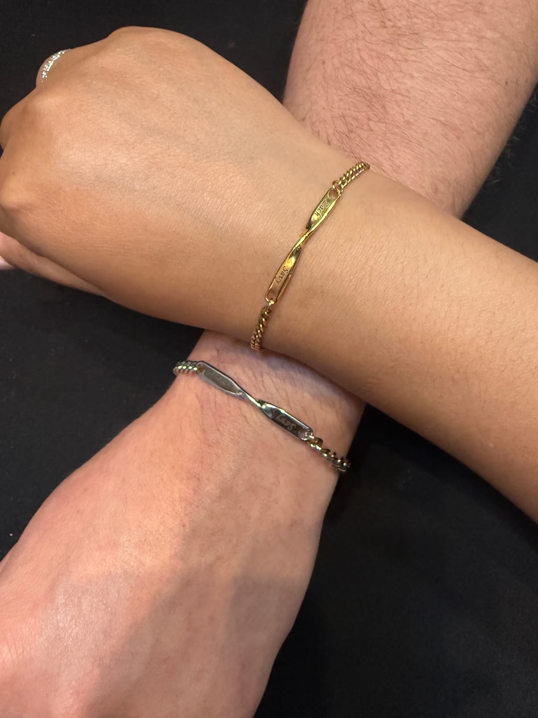 Customer photo review of Infinity Bond Matching Bracelet