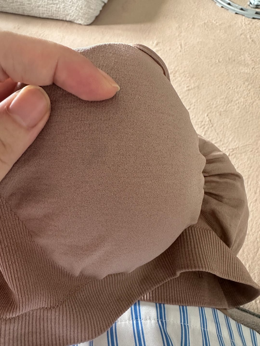 Customer photo review of Lovemère Seamless Nursing Bra