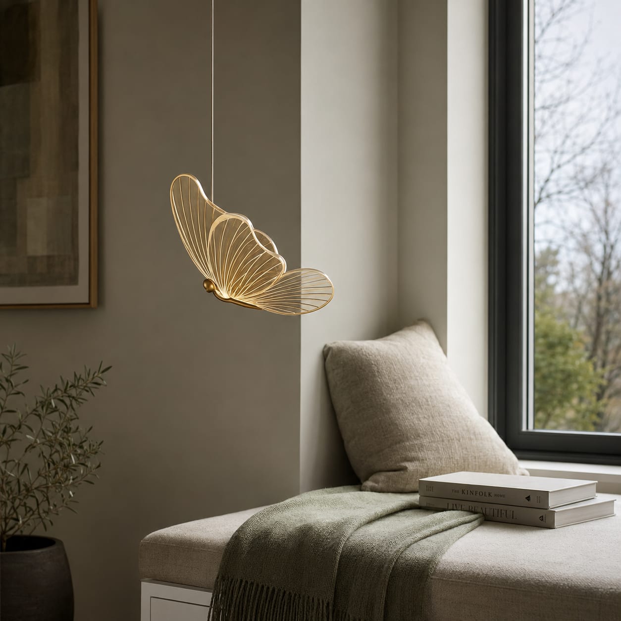 Customer photo review of Aetherwing Butterfly Pendant Light