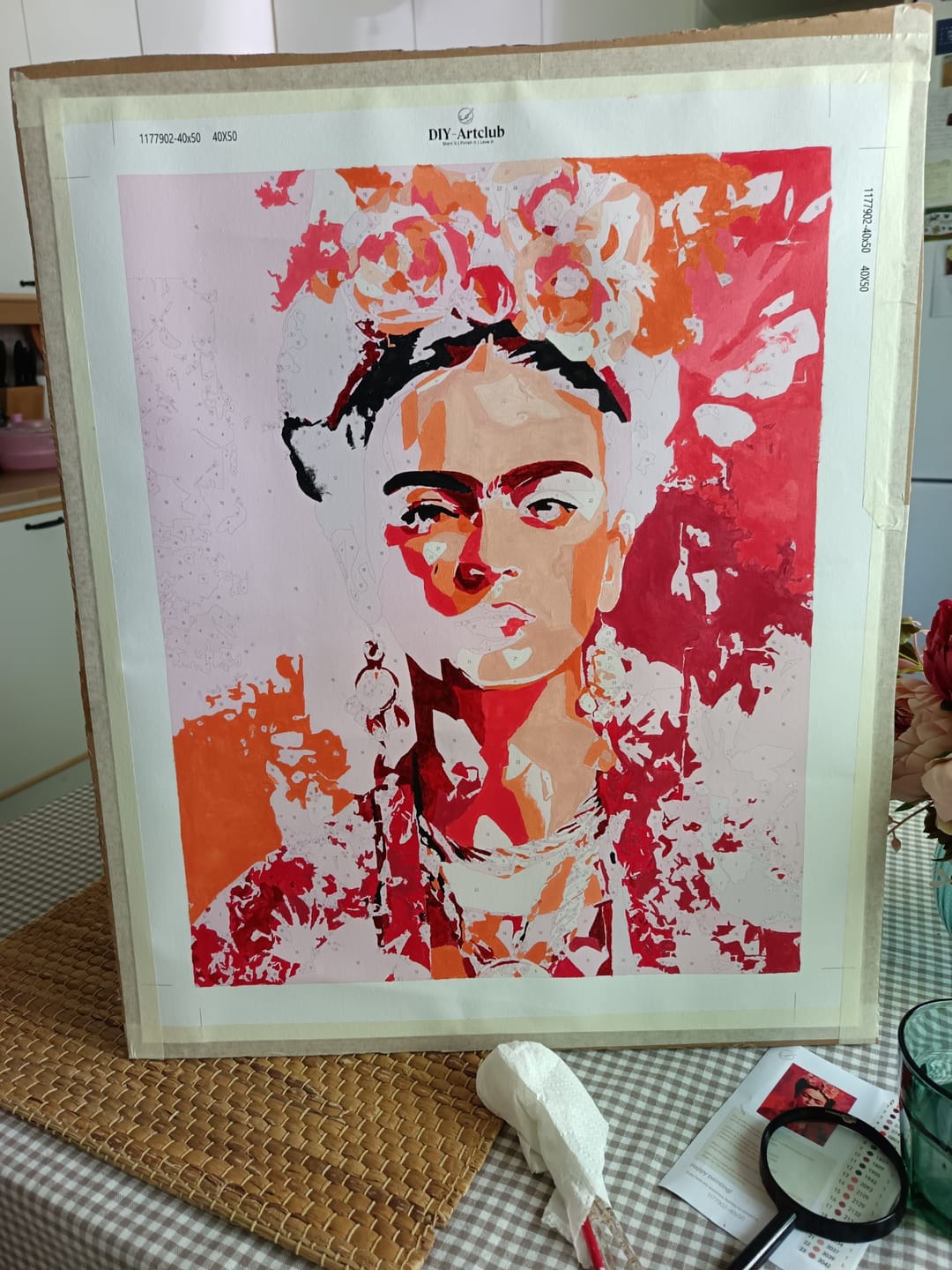 Customer photo review of Floral Rebel | Paint by Number