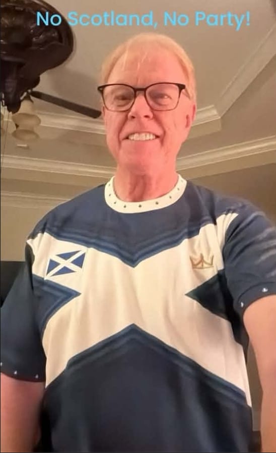 Customer photo review of Scotland Heritage Custom Football Jersey