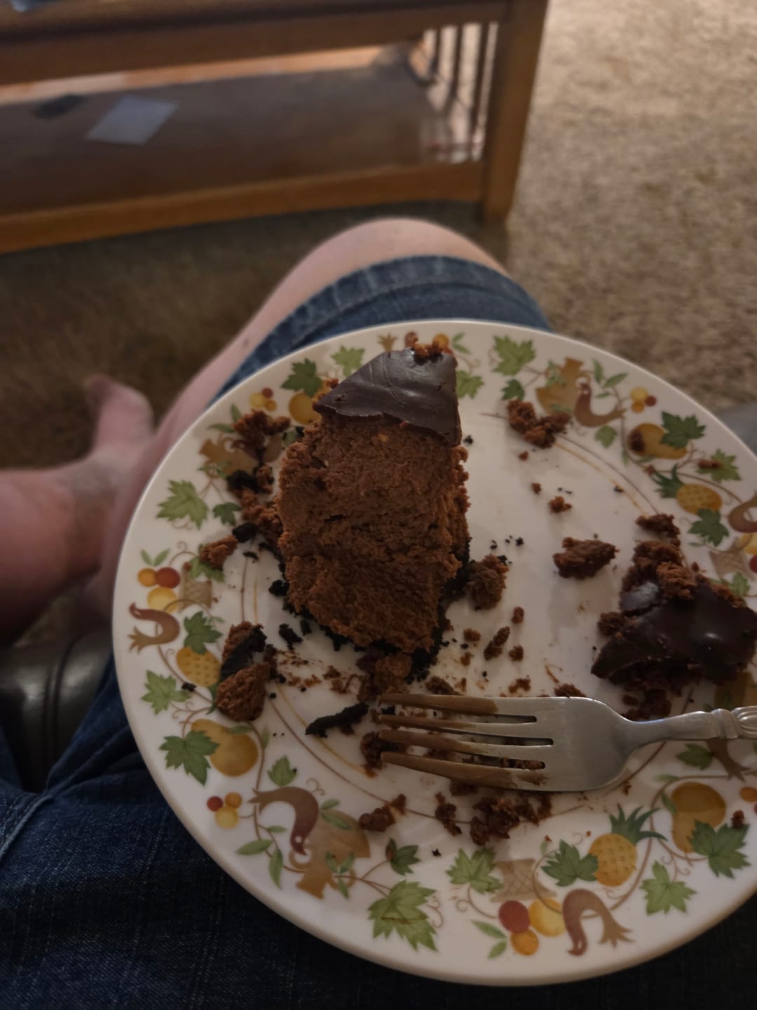 Customer photo review of Chocolate Cheesecake
