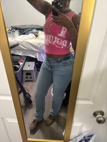 Customer photo review of Leopard Star Vintage Graphic Tank-522