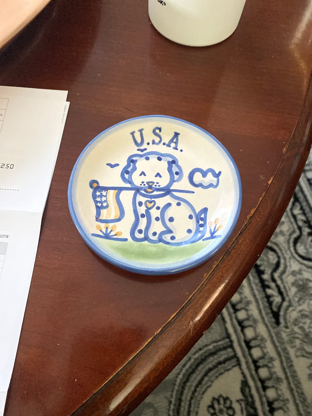 Customer photo review of Patriotic Pup Coaster