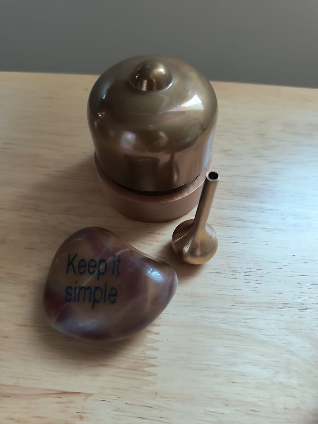 Customer photo review of Mini Singing Bowl – Bell Bowl Meditation Sound Bowl