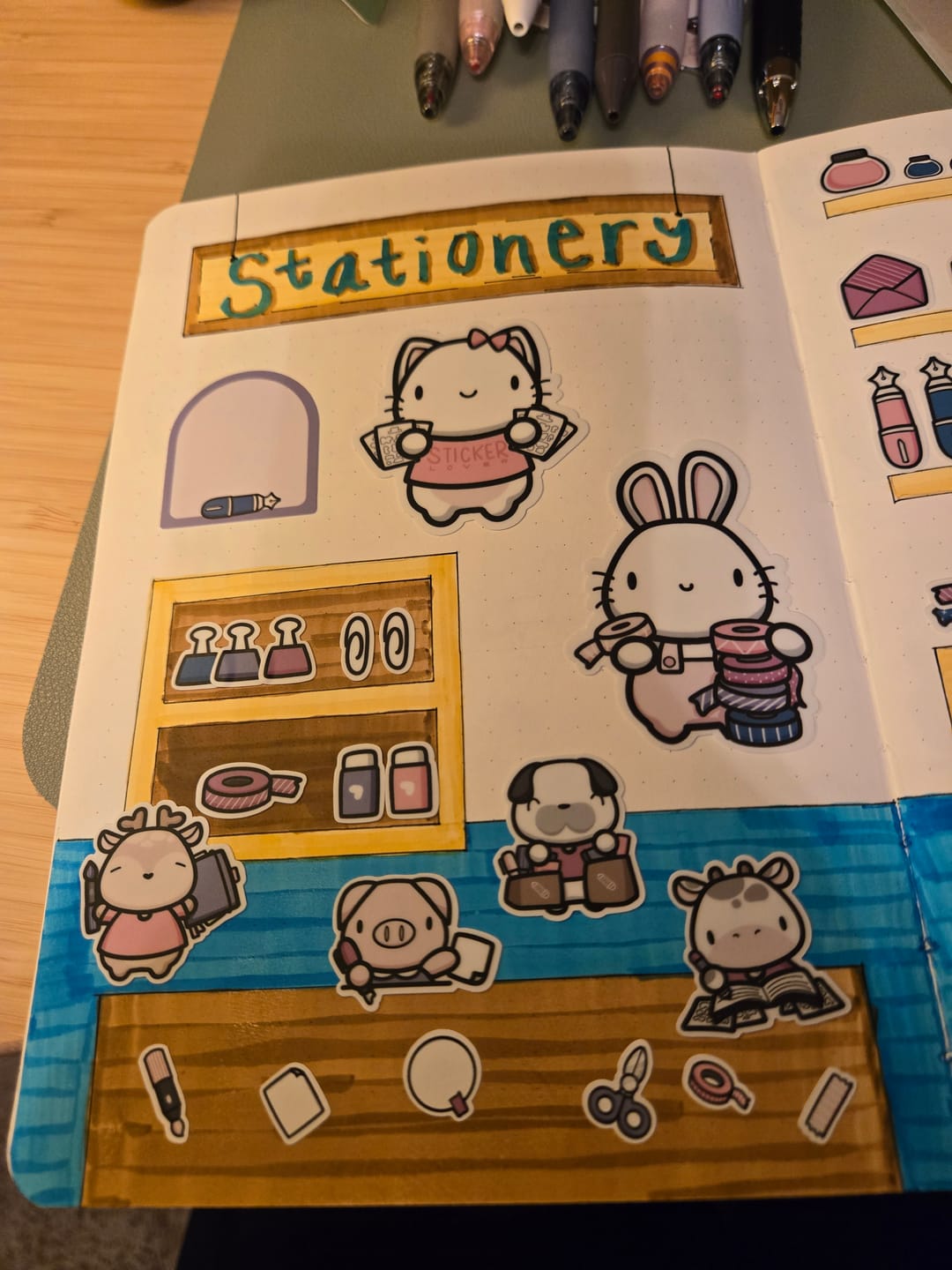 Customer photo review of Stationery Buddies Die Cut Stickers