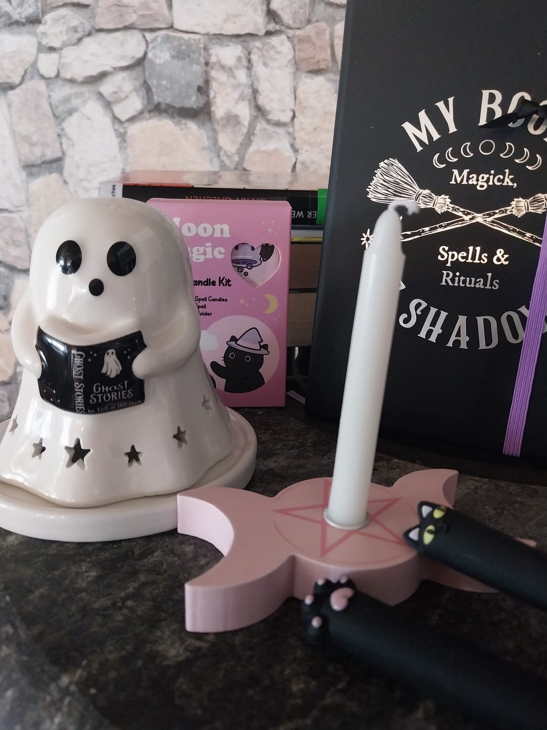 Customer photo review of Geister Teelichthalter / Räucherkegel – Summerween Keramik Deko