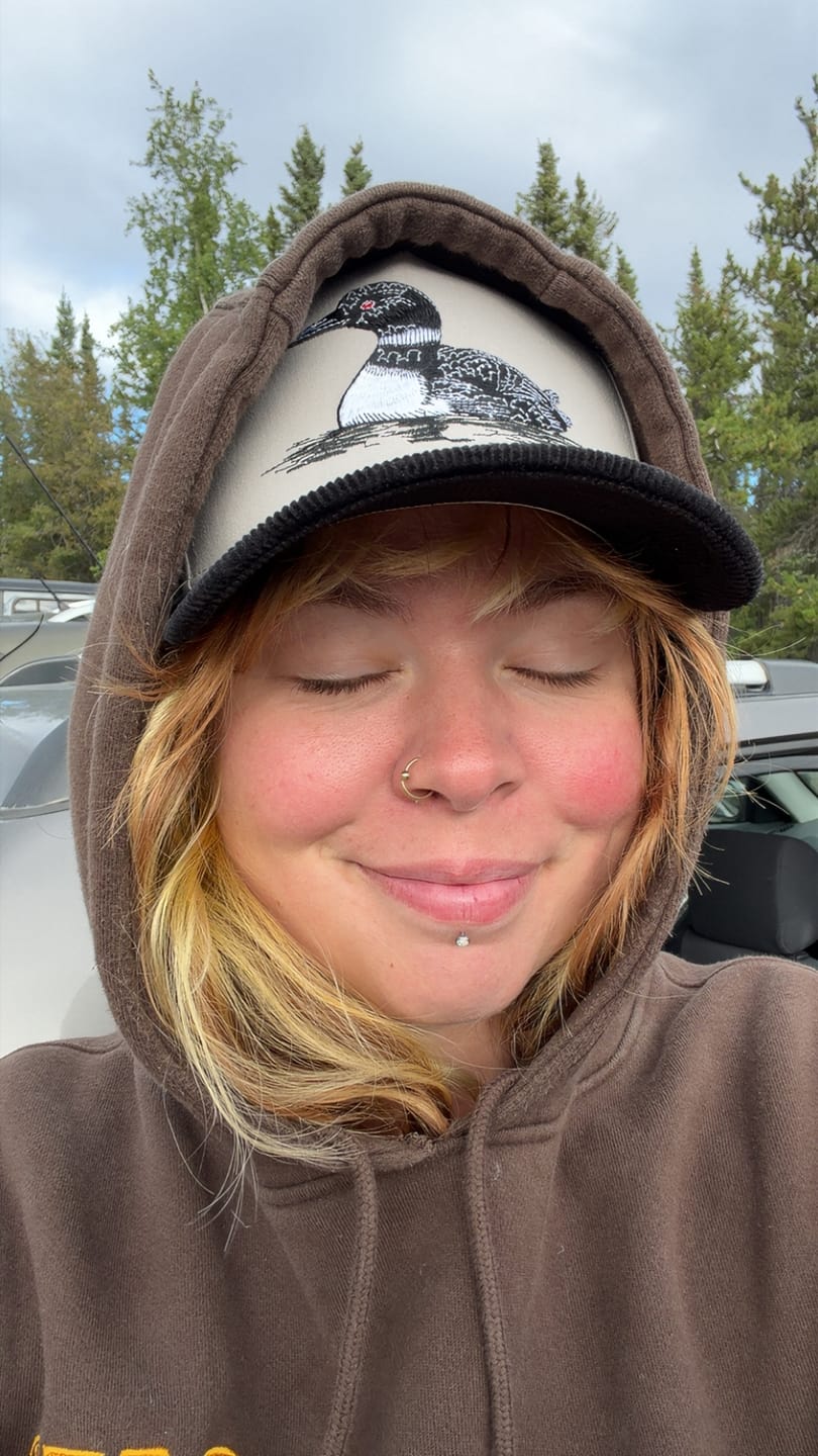 Customer photo review of Red Eye Corduroy Brim Hat