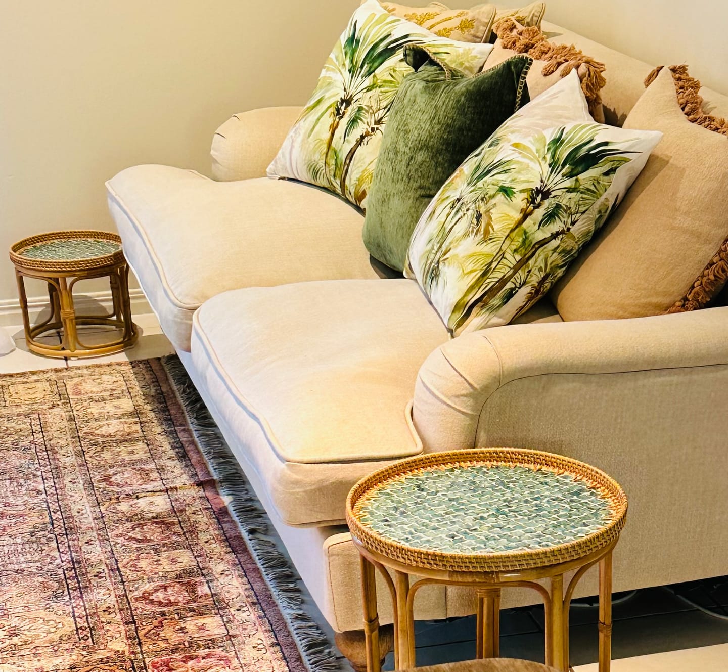 Customer photo review of Sirena Rattan Table Set