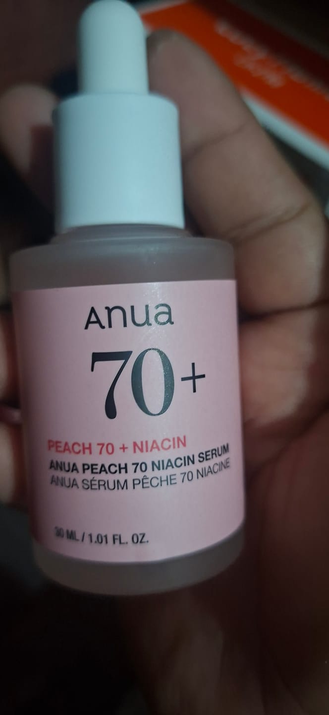 Customer photo review of ANUA - Peach 70% Niacinamide Serum 30 ML | Suero Luminosidad y Brillo
