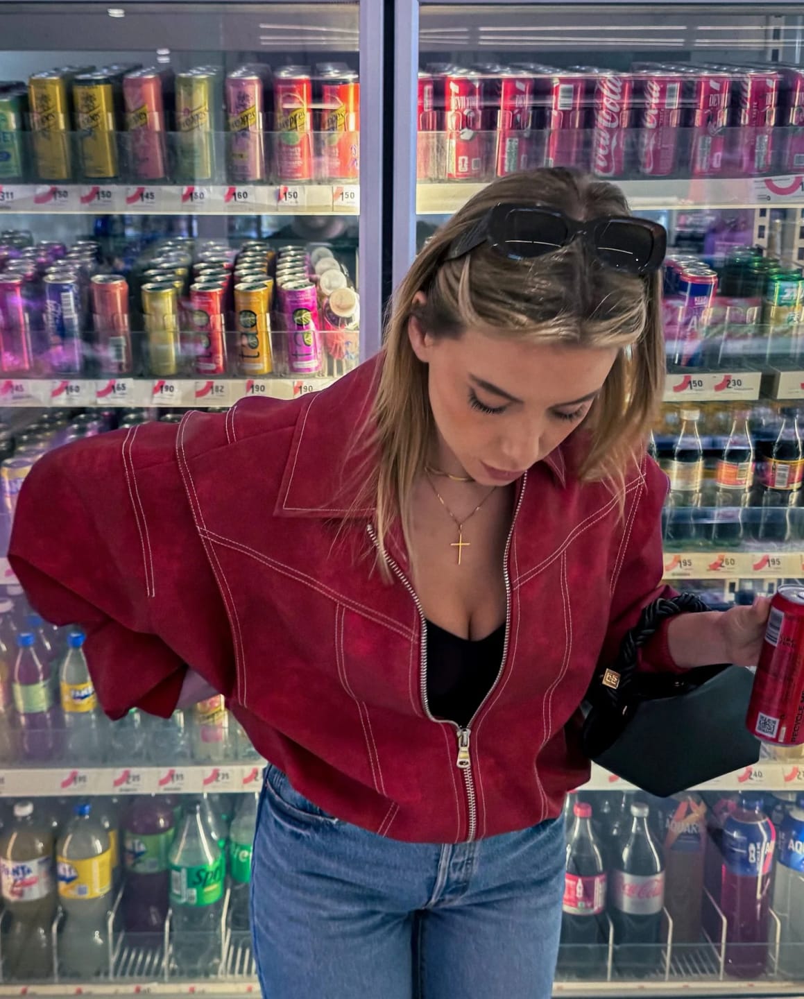 Customer photo review of Albina Faux Leather Jacket