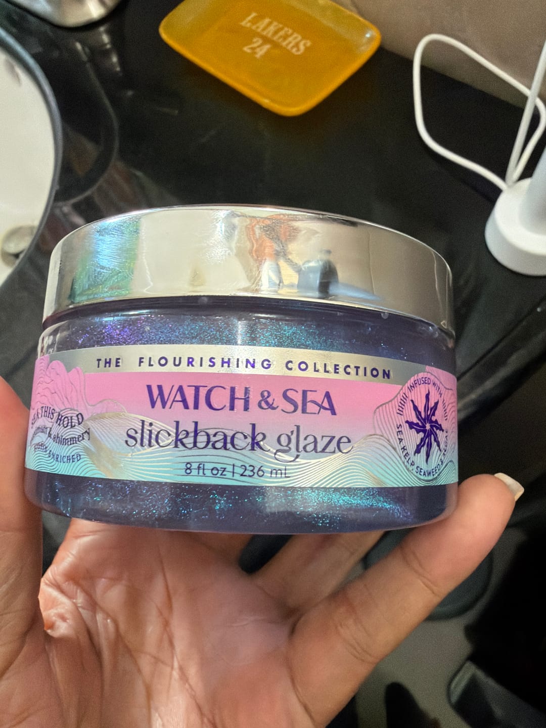 Customer photo review of Slickback Glaze & Cast Your Curls