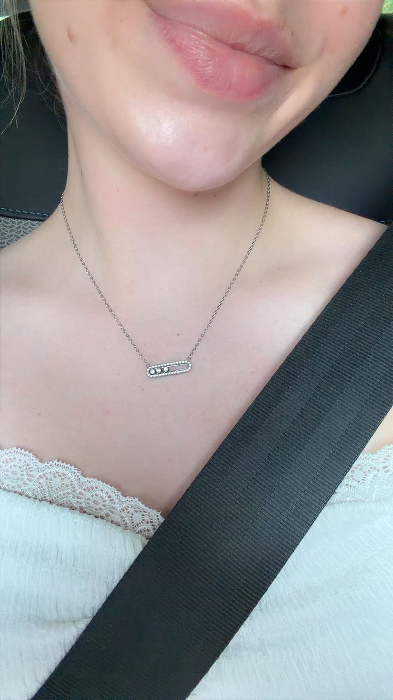 Customer photo review of Pave Soul Kette 18K Vergoldet