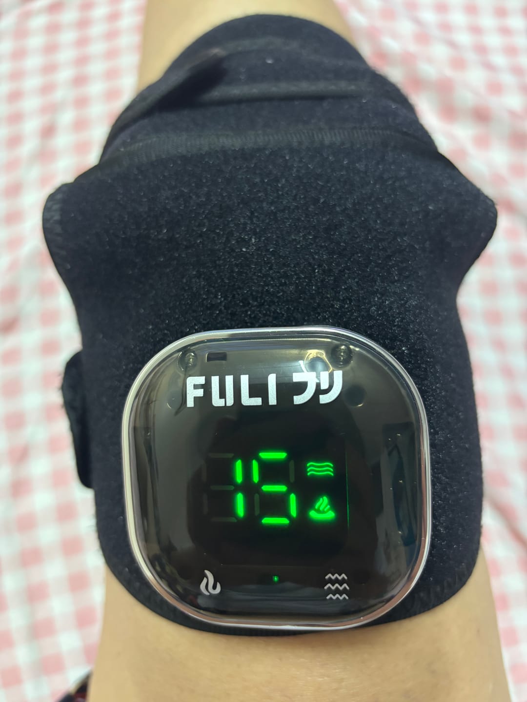 Customer photo review of เครื่องนวดเข่าไฟฟ้า | ThermoFlex Knee Massager