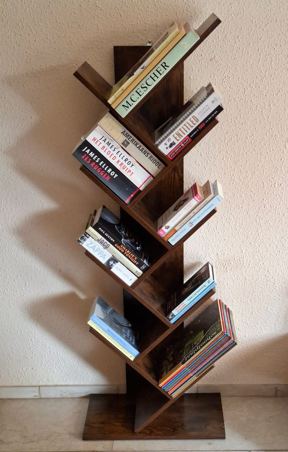 Customer photo review of Staande boekenkast Industrieel Design | Houtlook | 50x25x141,5cm