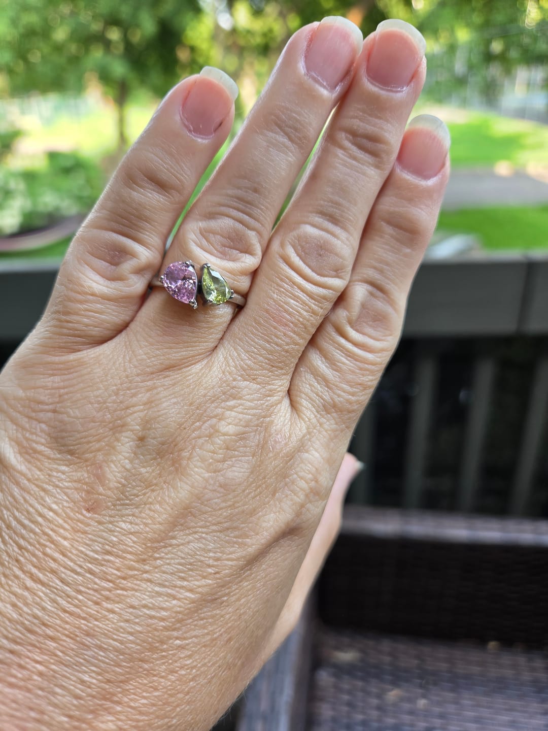 Customer photo review of Céleste Birthstone Ring