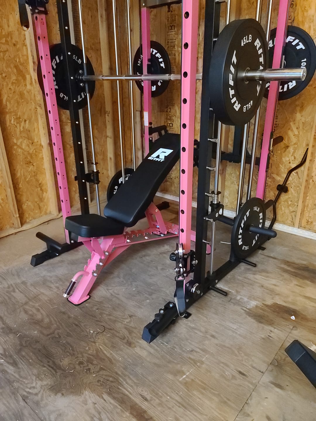 Customer photo review of RitFit 1300LB Adjustable Weight Bench BWB01 - Pink
