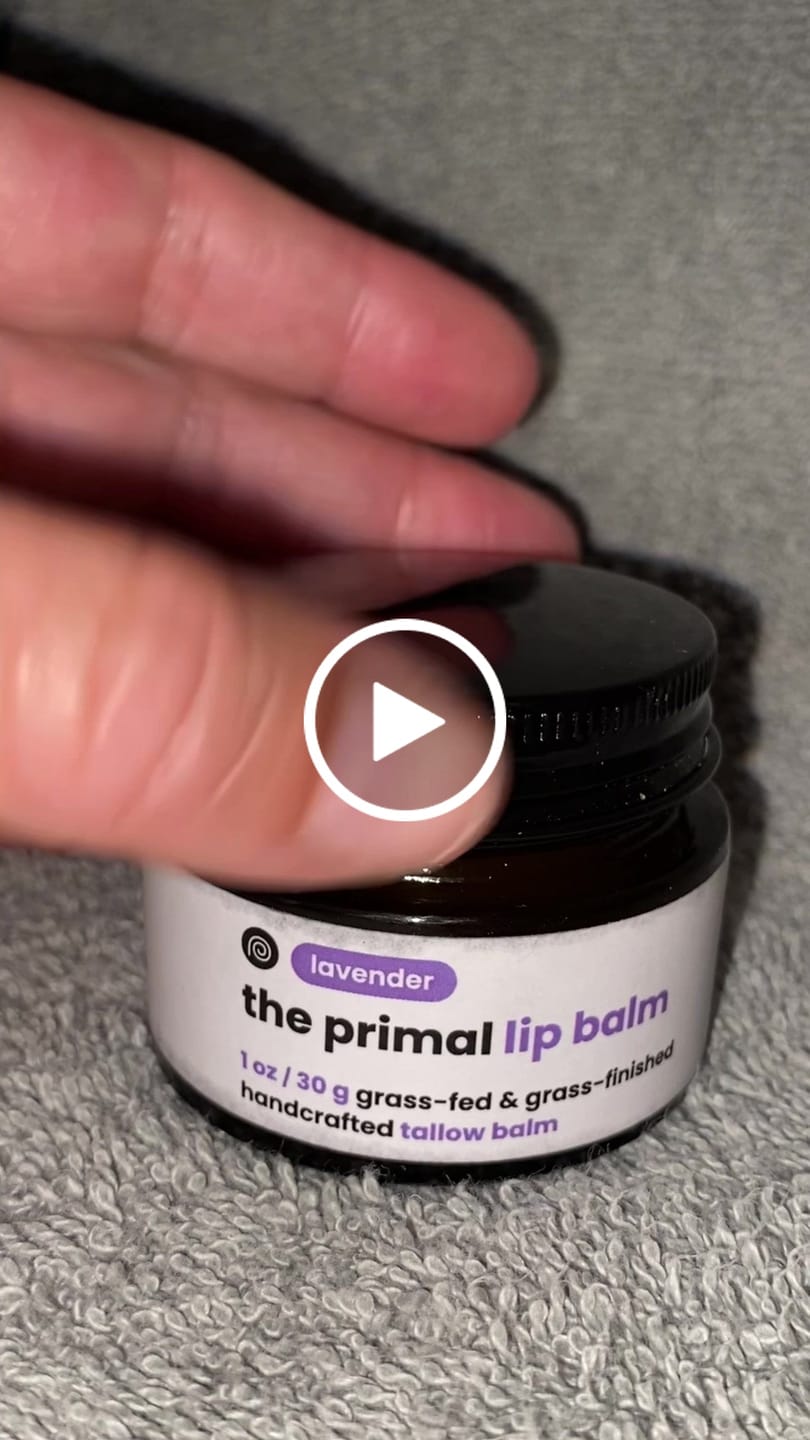 Customer video review of Lavender Tallow Lip Balm