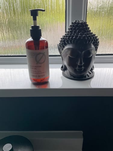 Customer's own photo of the bottle at home