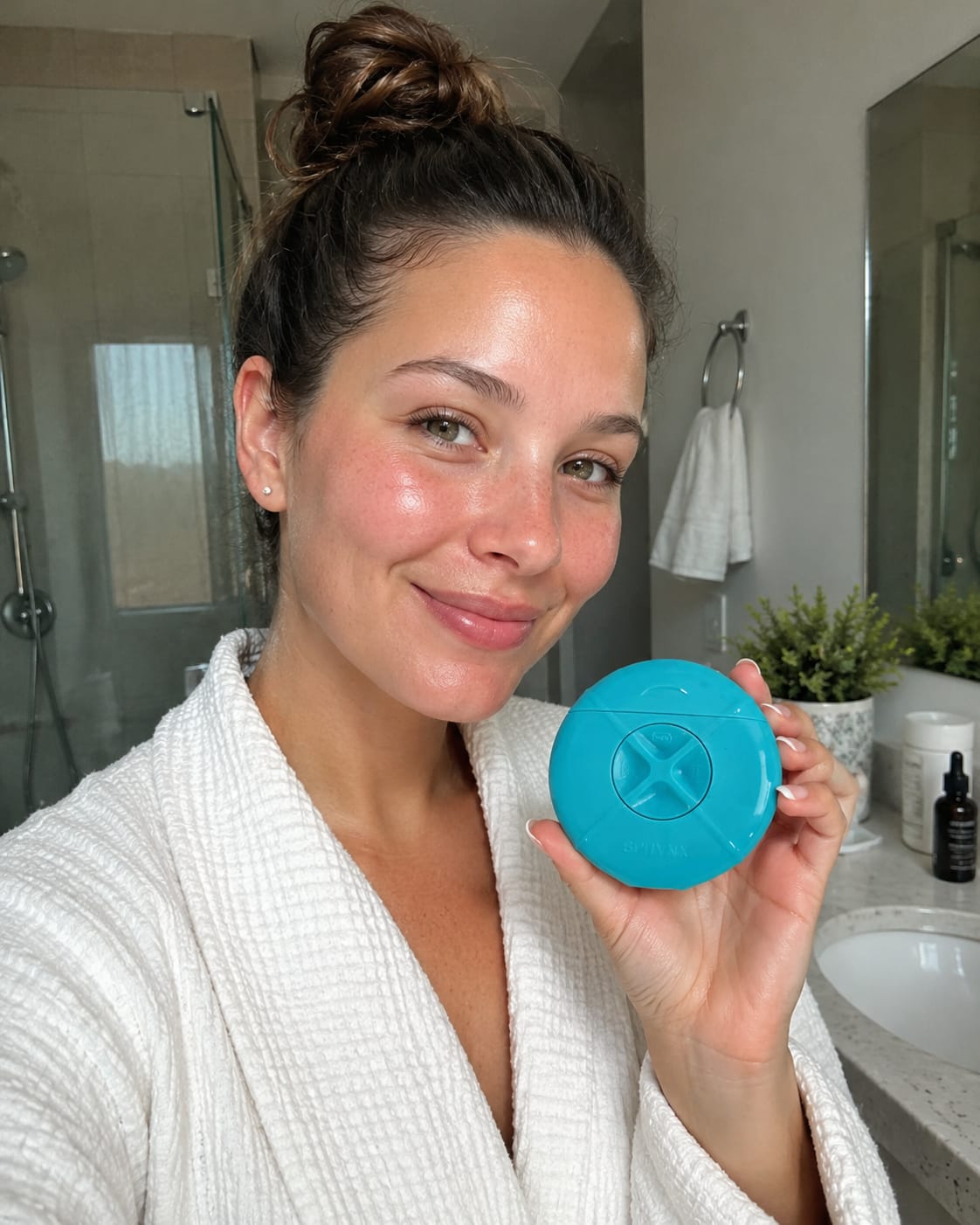 Customer photo review of Glowi - Shave. Hydrate. Refresh.