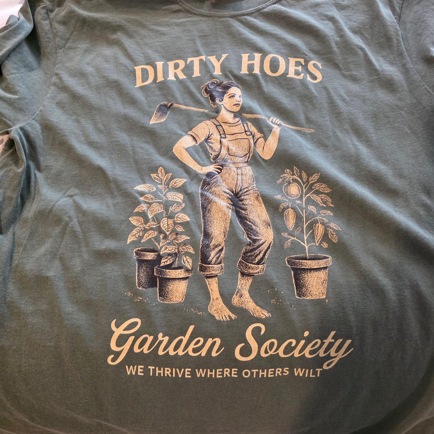 Customer photo review of Dirty Hoes T-Shirt