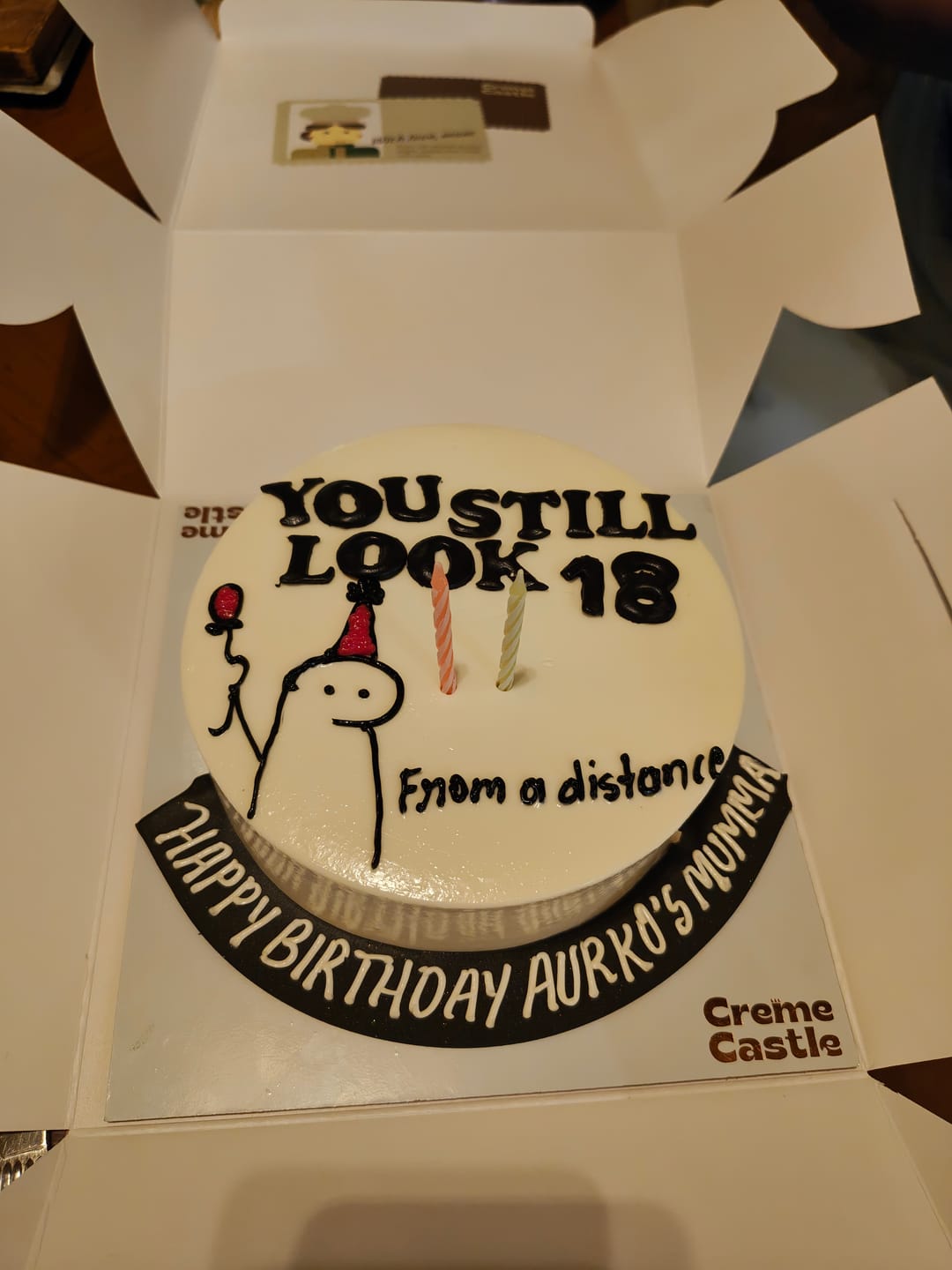 Customer photo review of Teenager Meme Cake