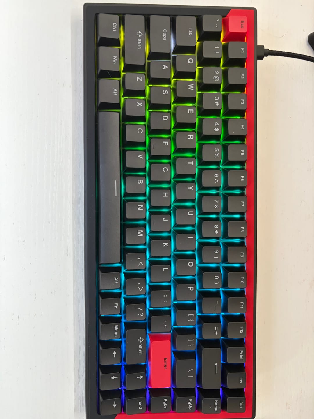Customer photo review of DrunkDeer G75 - Wired Actuation Distance Adjustable HE Magnetic Switch Keyboard