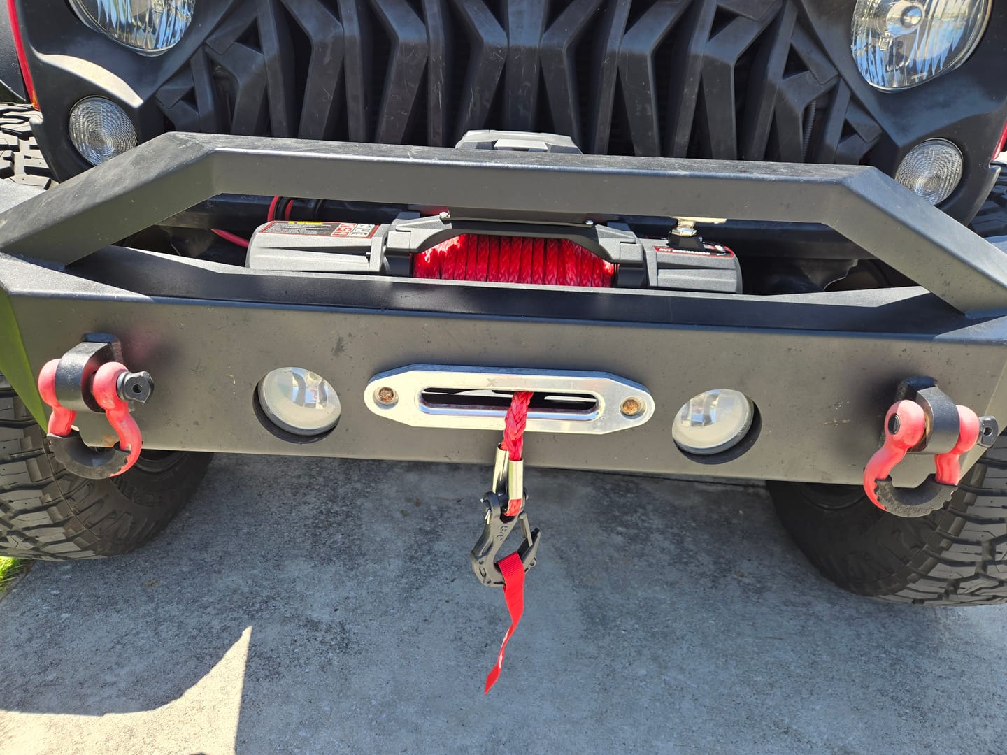 Customer photo review of X-BULL Winch Cover Use for 10000-14500LBS Winch