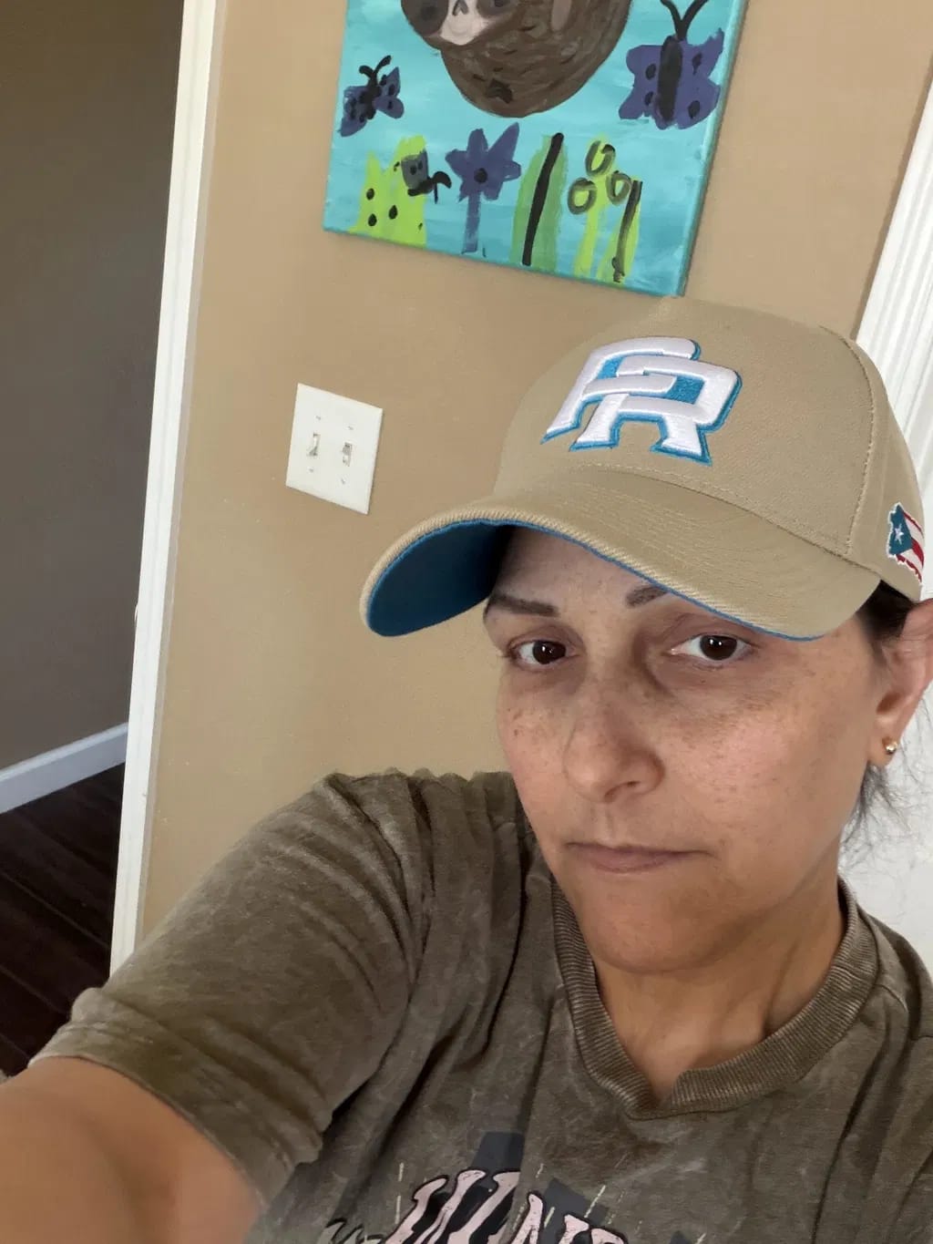 Customer photo review of Puerto Rico Heritage Beige Snapback Cap