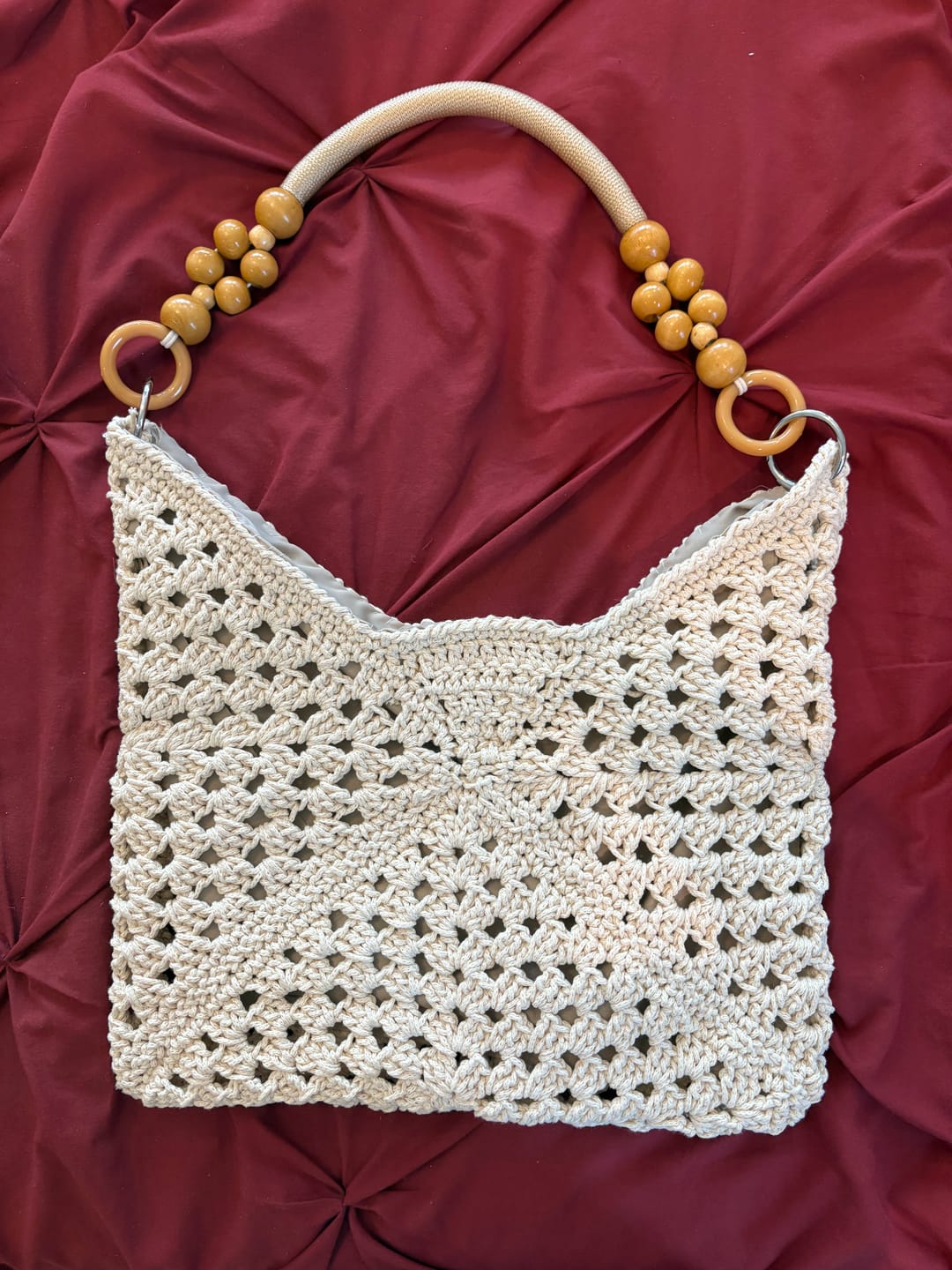 Customer photo review of Sunny Holiday shoulder bag crochet kit