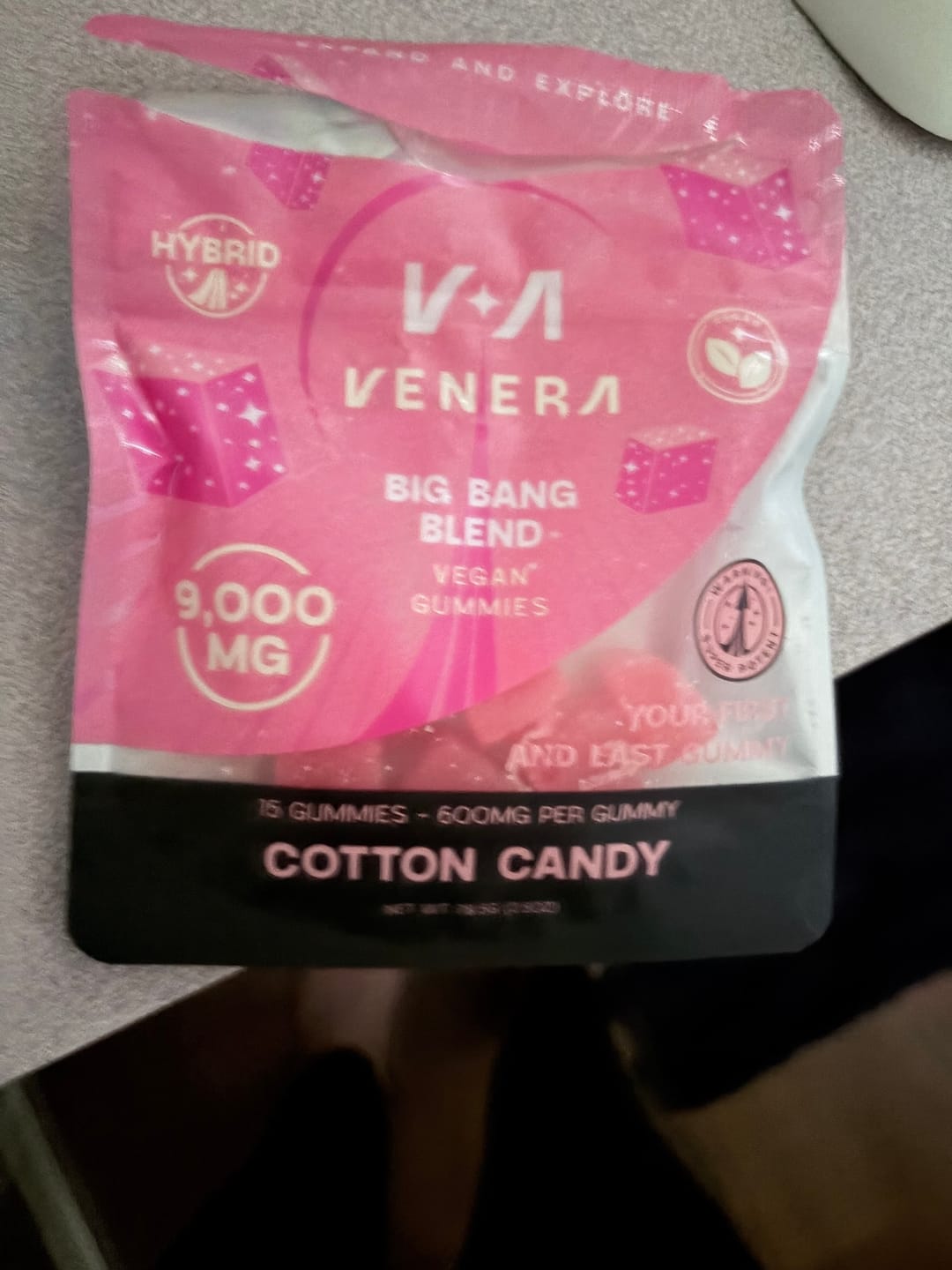 Customer photo review of D9 THCP + THCA Gummies (9,000 MG)