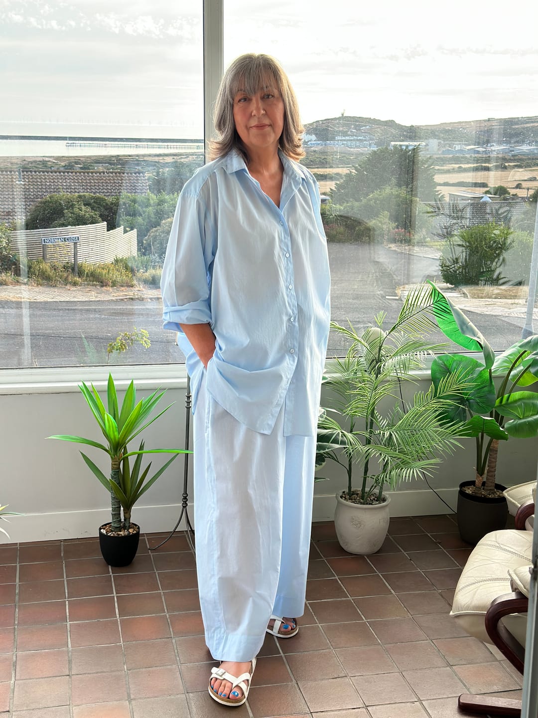 Customer photo review of Plain 100% Cotton Lawn Fabric