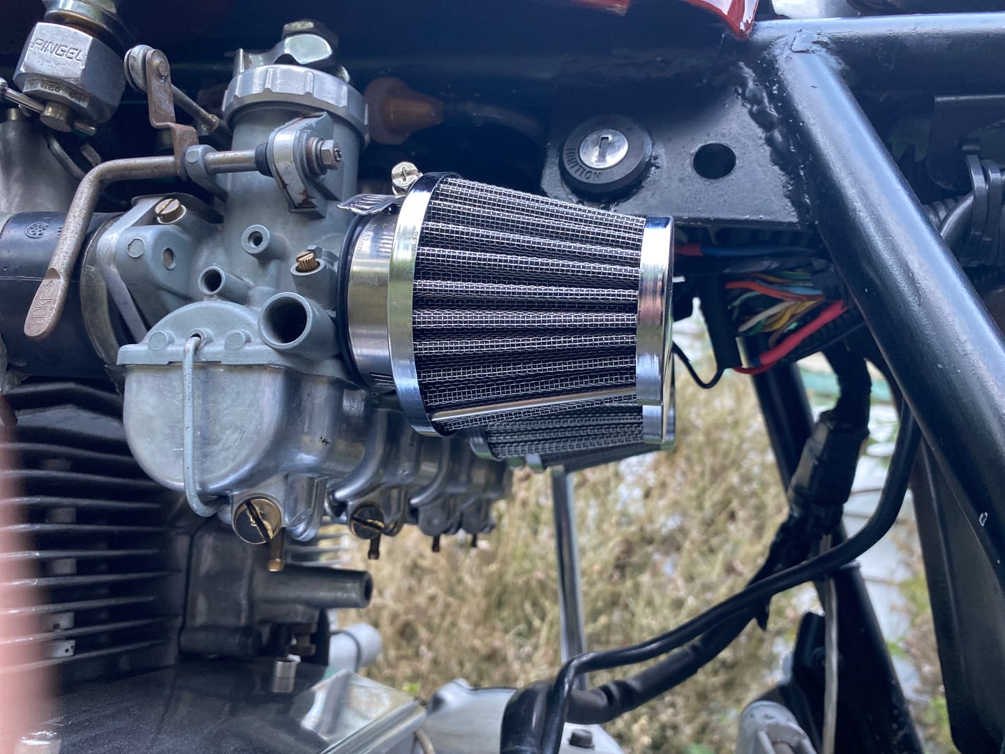 Customer photo review of 1977-80 Honda CB750F / CB750K / CB650 Round Pod Air Filter