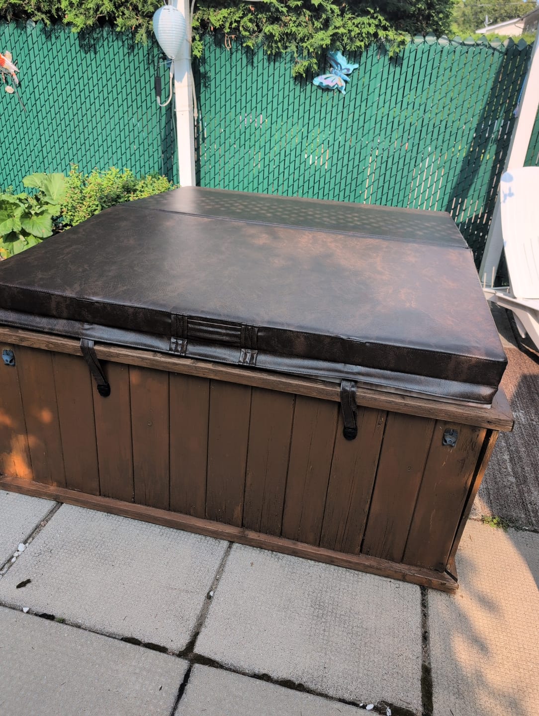 Customer photo review of Custom Hot Tub Cover - Perfect Fit for Your Spa