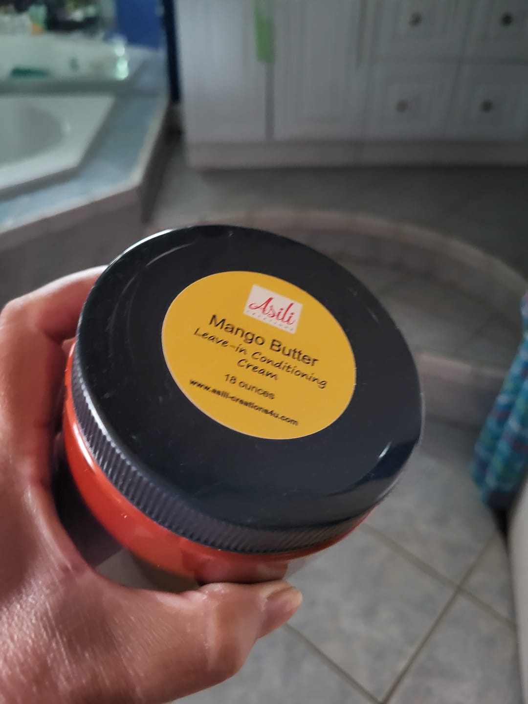 Customer photo review of Hydrating Mango Butter Leave-in Conditioning Cream for Curls