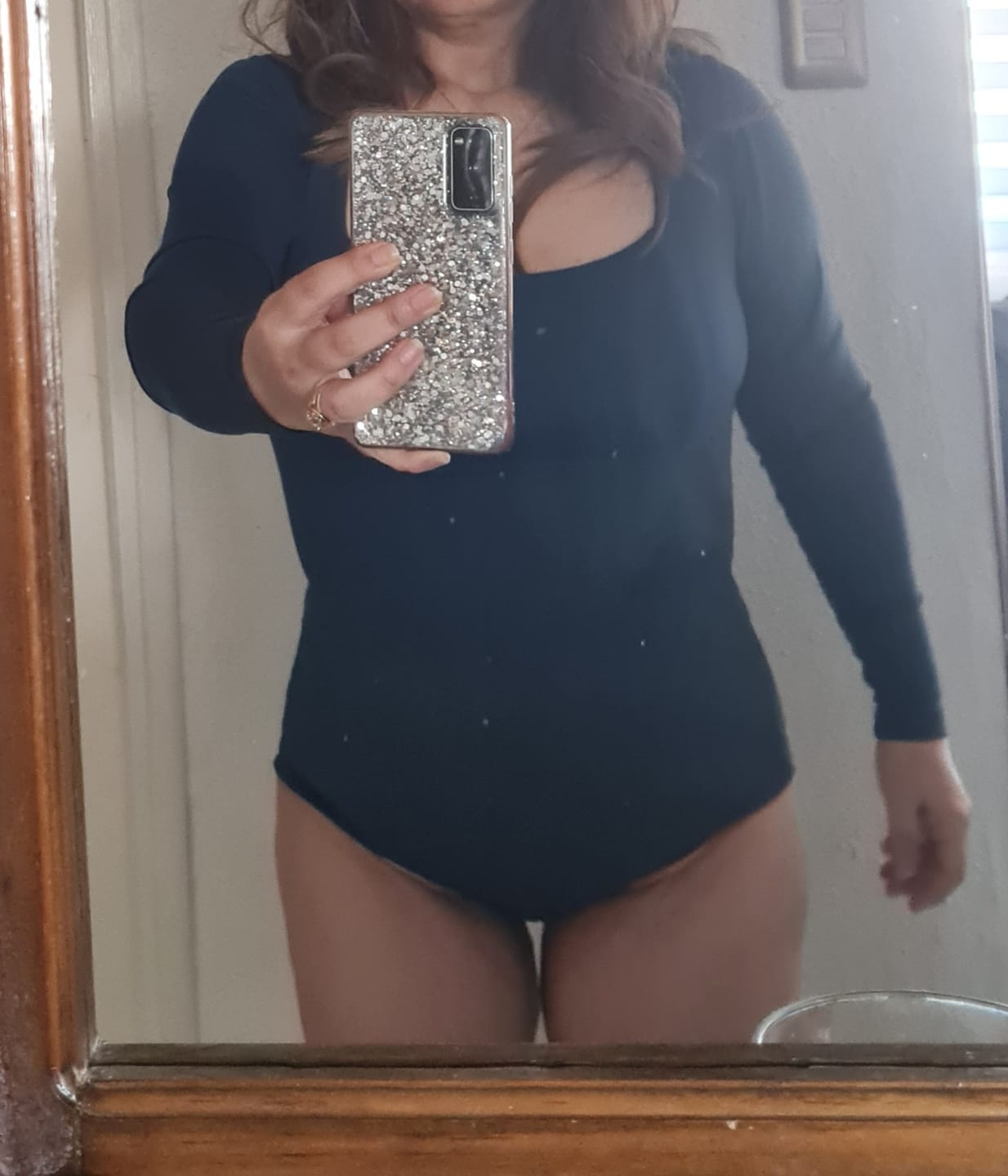 Customer photo review of BODY MODELADOR ESCOTE CUADRADO MANGA LARGA