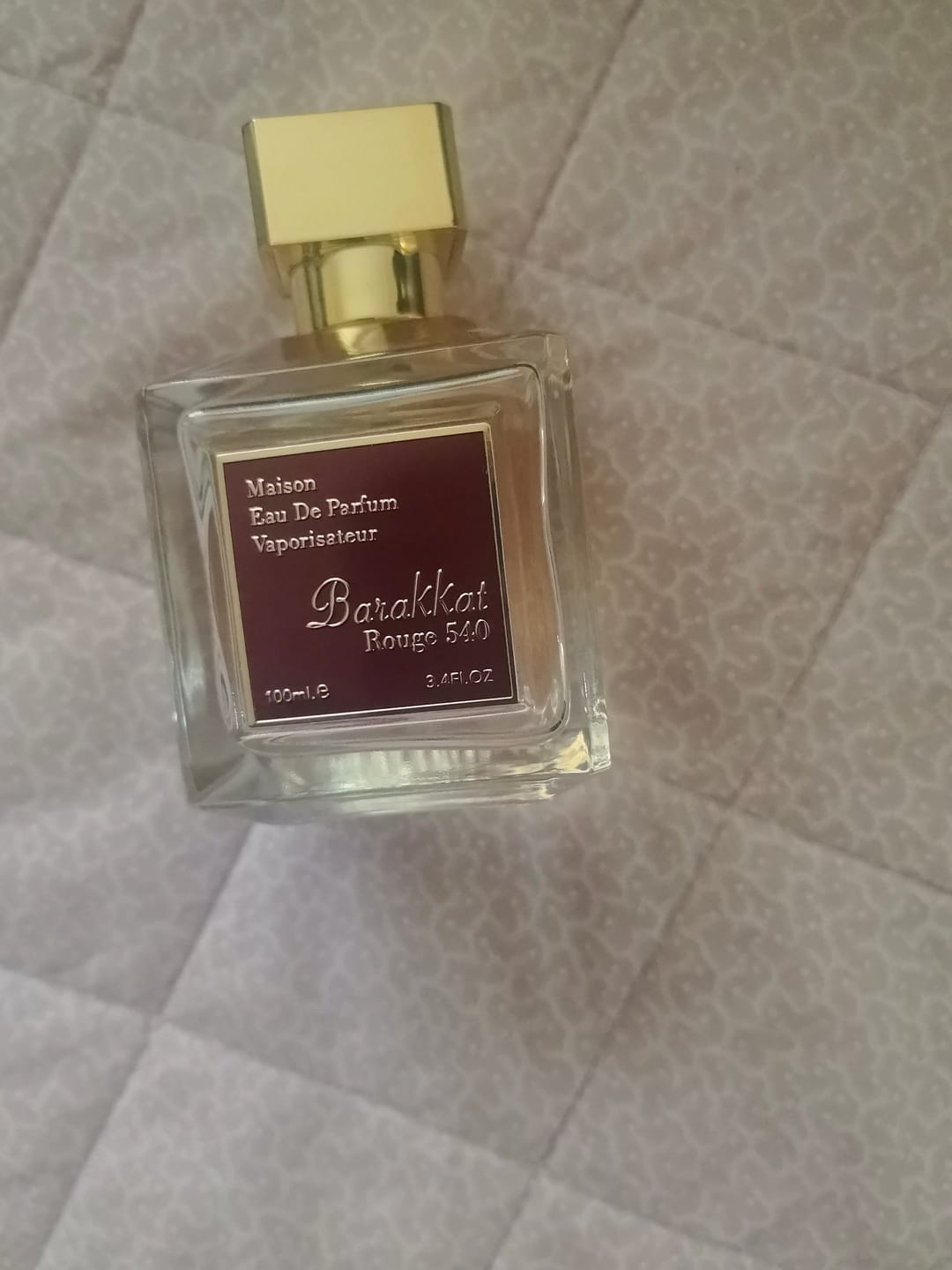 Customer photo review of Barakkat Rouge 540 Eau De Parfum 100ml - Fragrance World