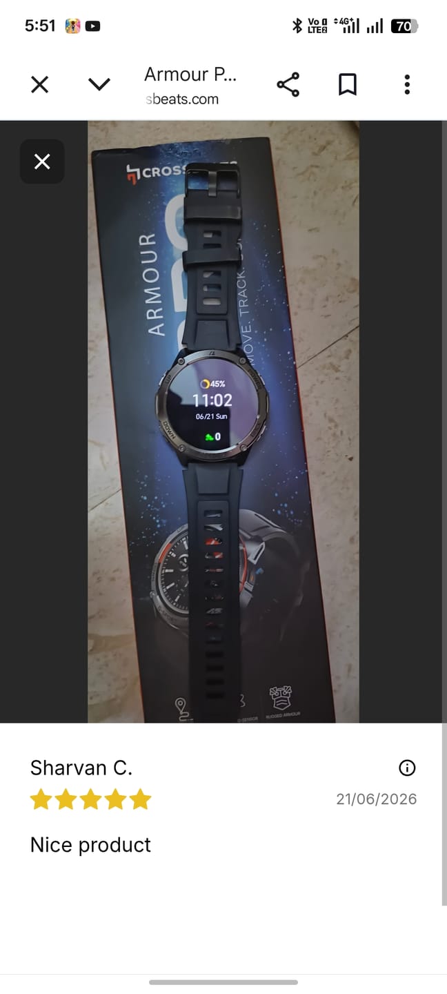 Customer photo review of Armour Pro