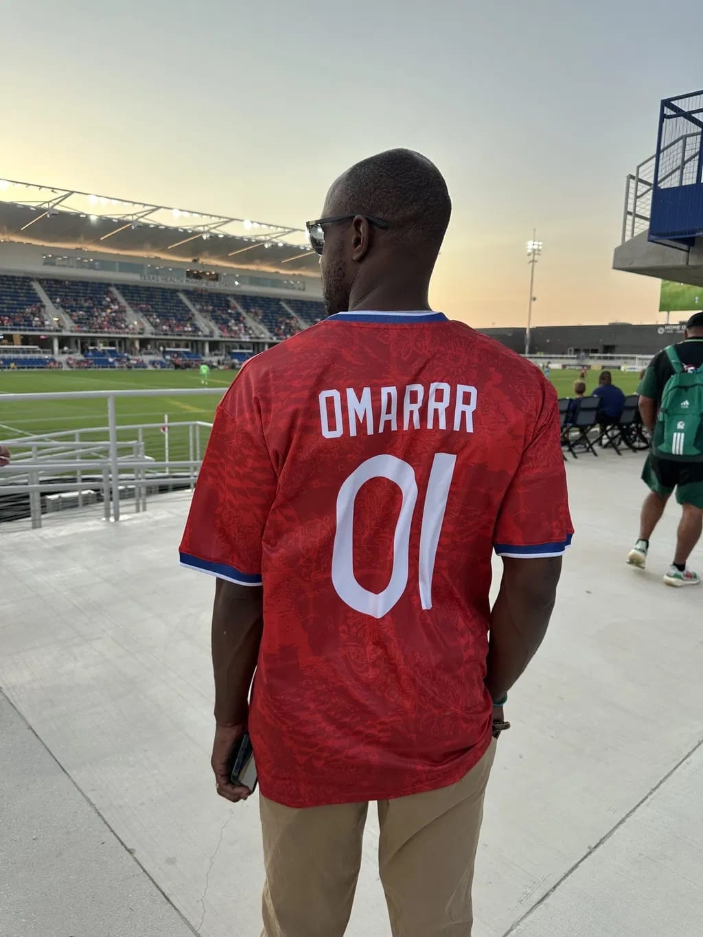 Customer photo review of Panama Heritage Custom Football Jersey