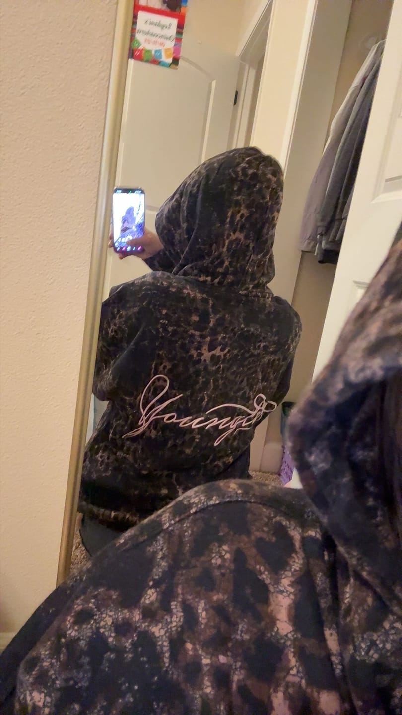 Customer photo review of W533 Flashback Zip Hoodie