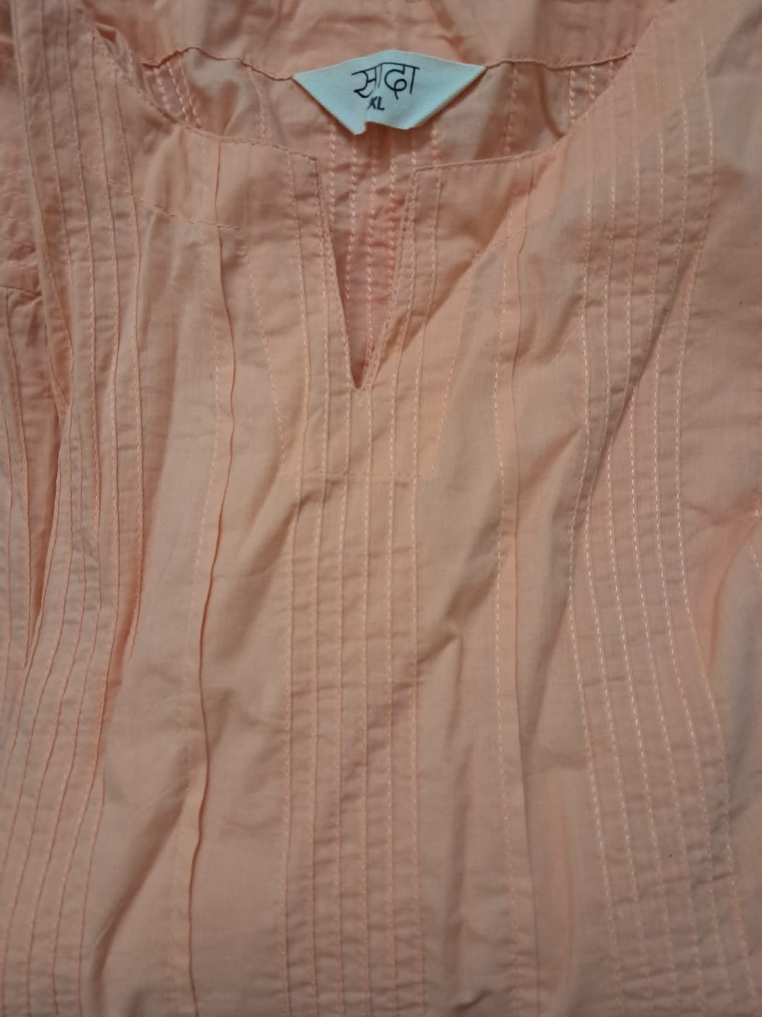Customer photo review of Women Peach Everyday Cotton Top
