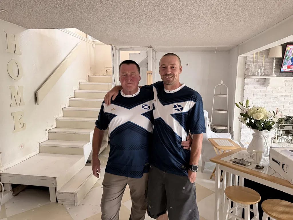 Customer photo review of Scotland Heritage Custom Football Jersey
