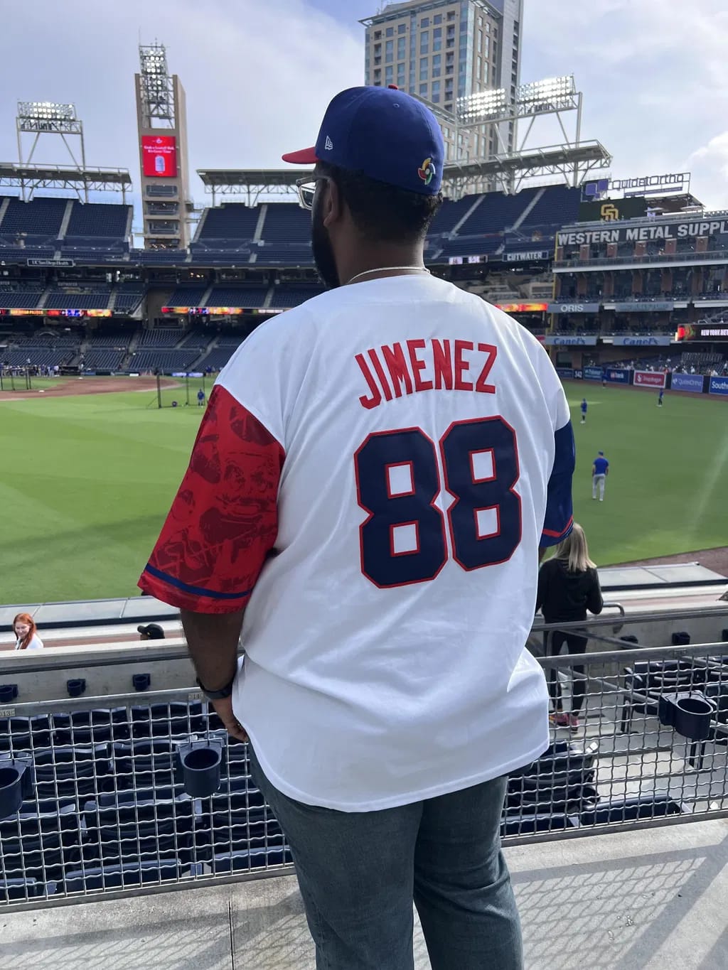 Customer photo review of Dominican Republic Heritage Custom Baseball Jersey