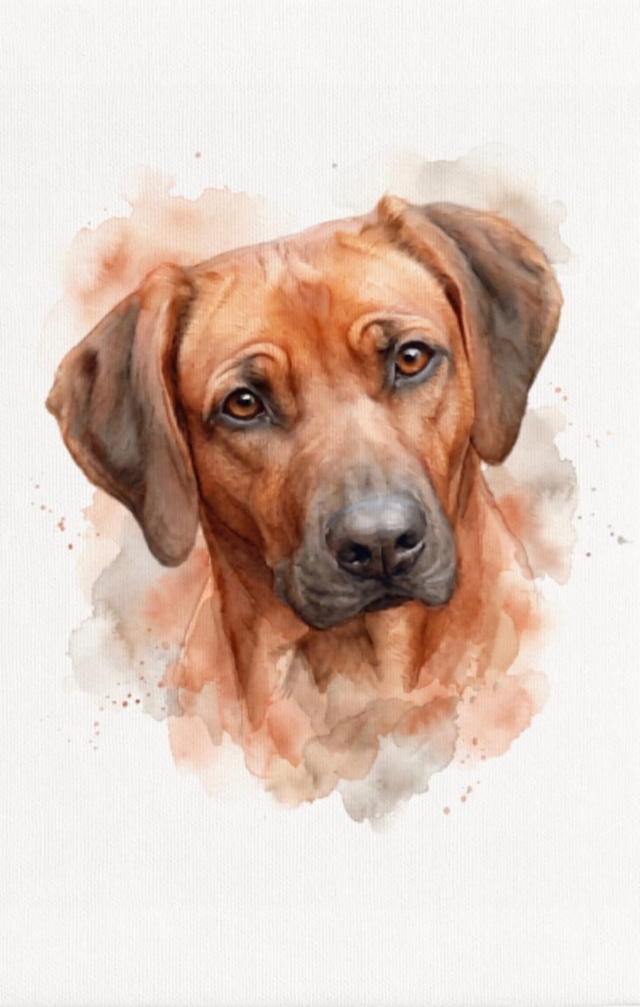 Customer photo review of Aquarellportrait als Poster / Leinwand