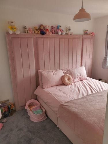 Customer photo review of Harold Wide Headboard Divan Ottoman Platform Top Under Storage Bed