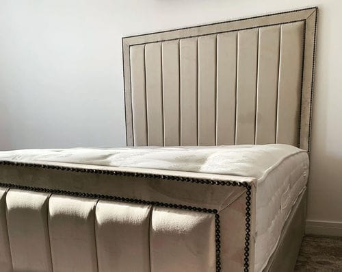 Customer photo review of Warwick Stripe Line Panel Bumper Head Bed