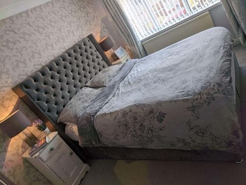 Customer photo review of Lola Classic Winged Divan Drawer Storage Bed