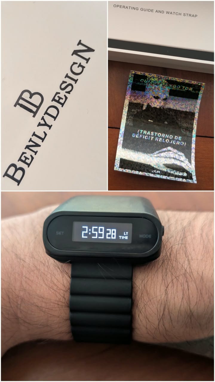 Customer photo review of Reloj Benly Design S1000B-W Stargazer OLED